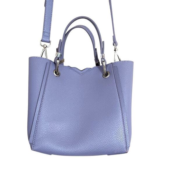 Steve Madden Lavender Pebbled Faux Leather Handbag Crossbody Bag - Picture 2 of 13